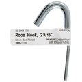 Hampton Small Zinc-Plated Silver Steel 2.5625 in. L Rope Binding Hook 175 lb 02-3968-530